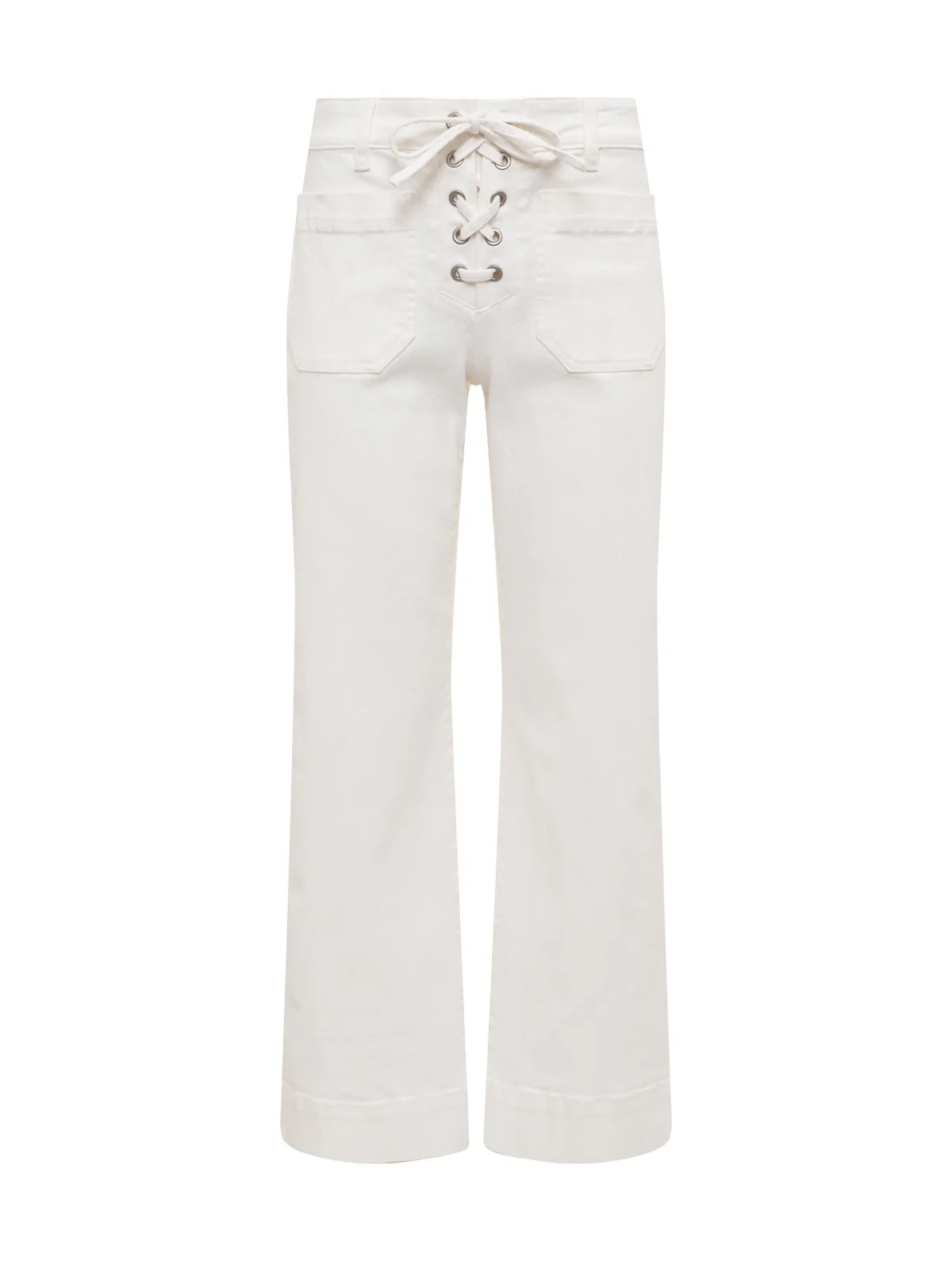 Lace Up Marine Jean Chalk