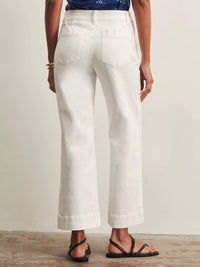 Lace Up Marine Jean Chalk