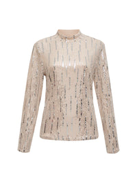 Sequin Mock Top Lets Celebrate