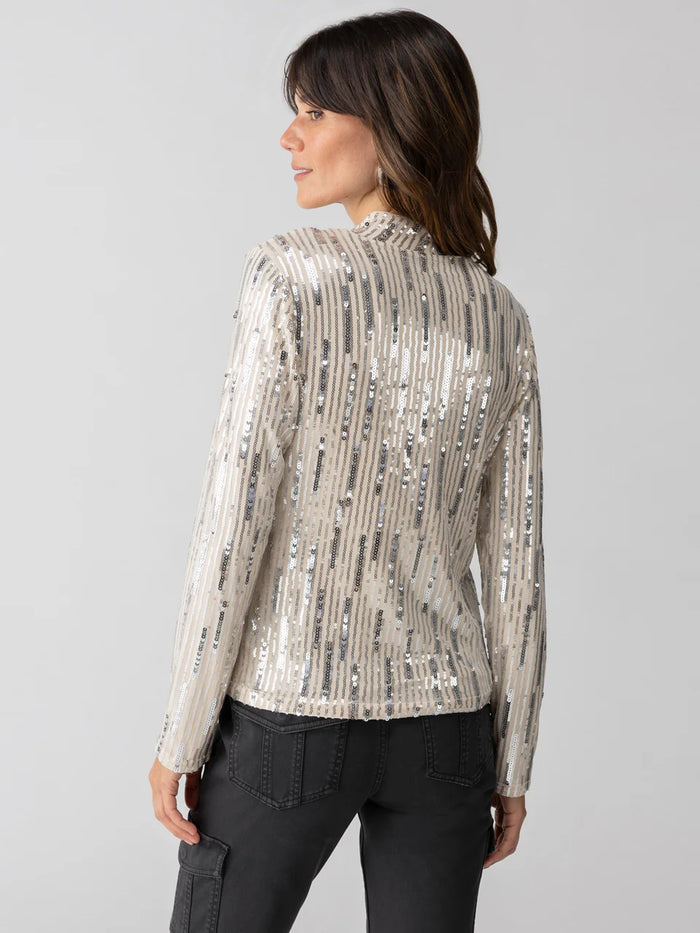 Sequin Mock Top Lets Celebrate