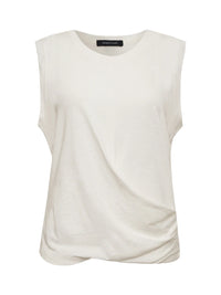 Draped Tank White