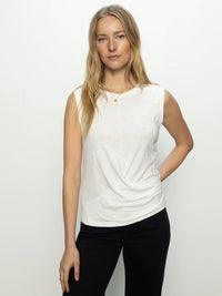 Draped Tank White