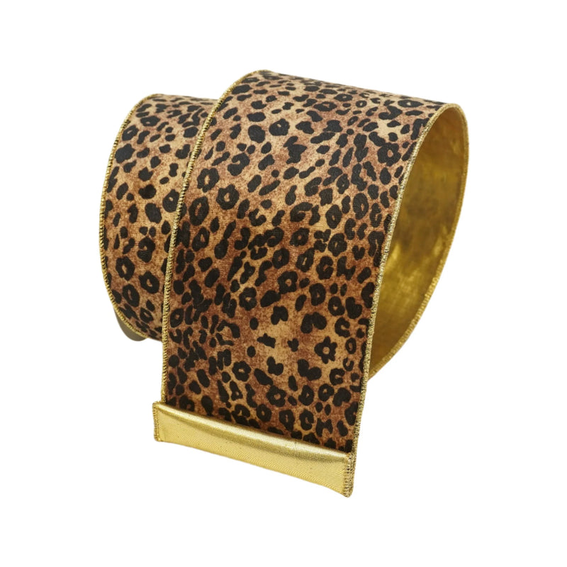 Jungle Leopard-Gold 4"x10YD