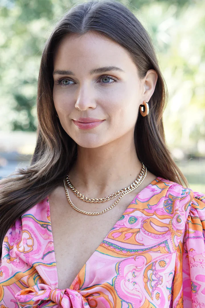 Cali Large Flat Hoop Earrings