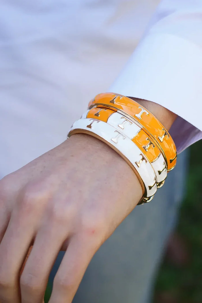 Tennessee Vols Sculpted Enamel Logo Hinge Bangle