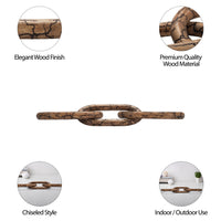 29" DESTA LIGHT WOOD LINK CHAIN