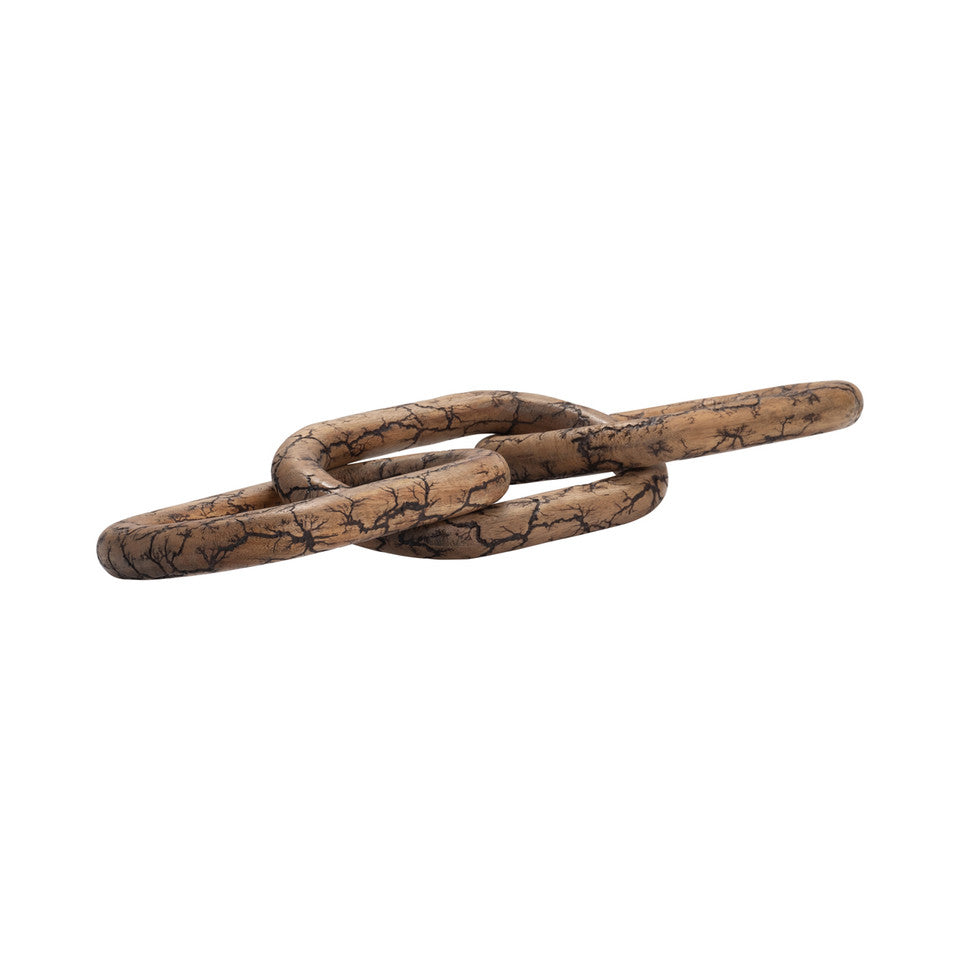 29" DESTA LIGHT WOOD LINK CHAIN