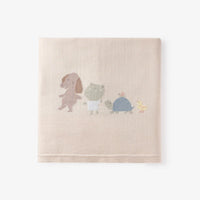 POND FRIENDS COTTON KNIT BLANKET