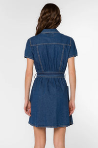 FONDA VINTAGE BLUE DRESS