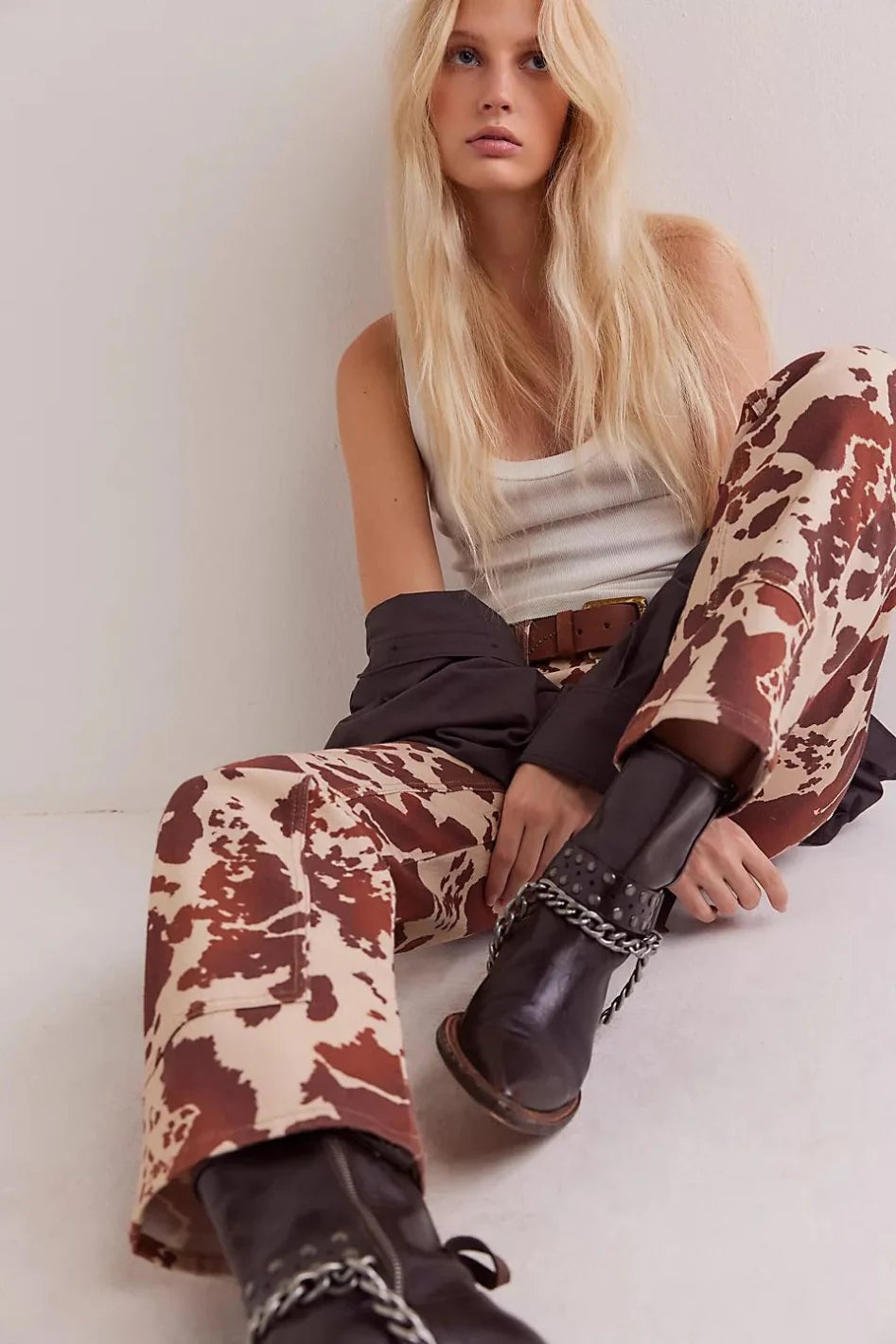 Risk Taker Printed Mid Rise Jeans