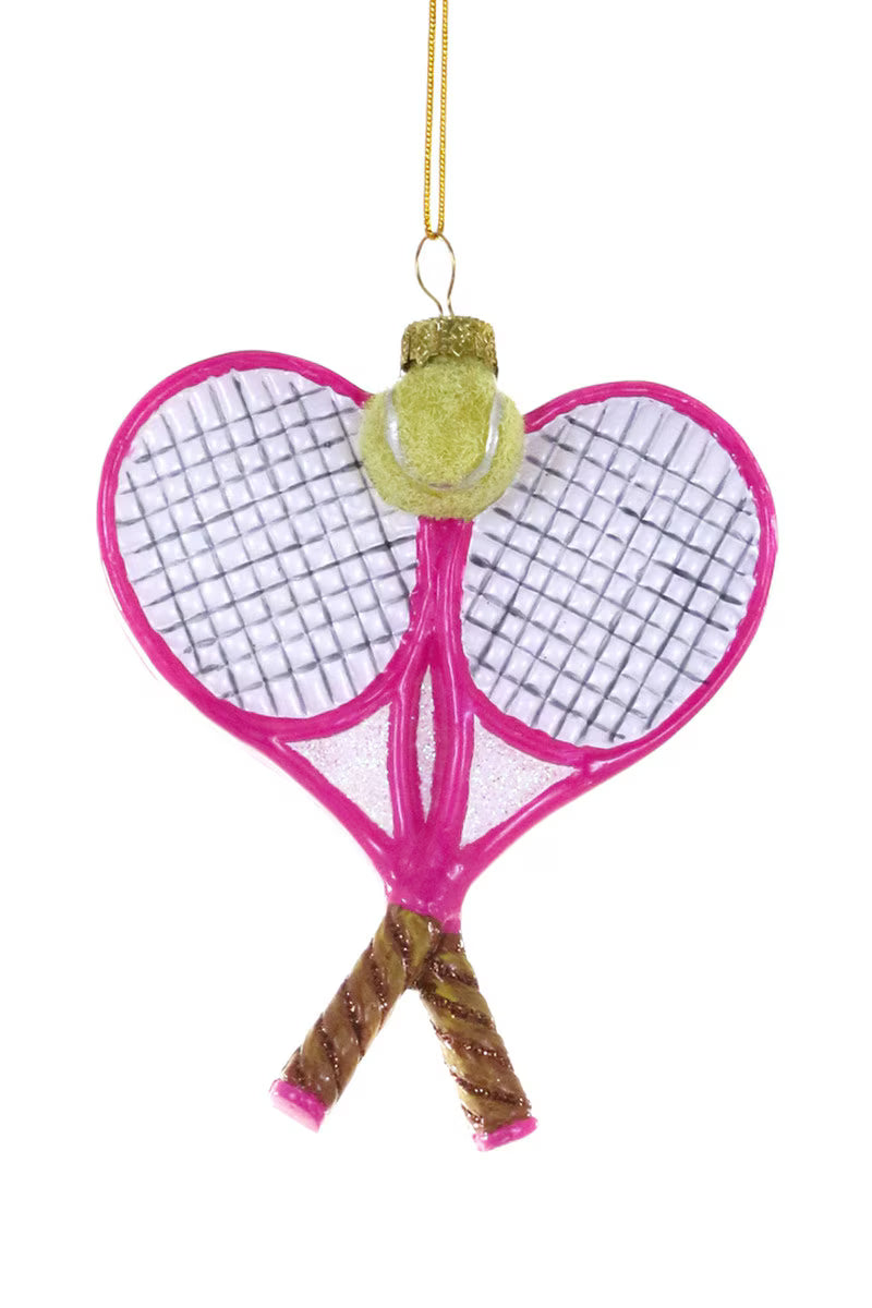 DEUCE-PINK Tennis Ornament