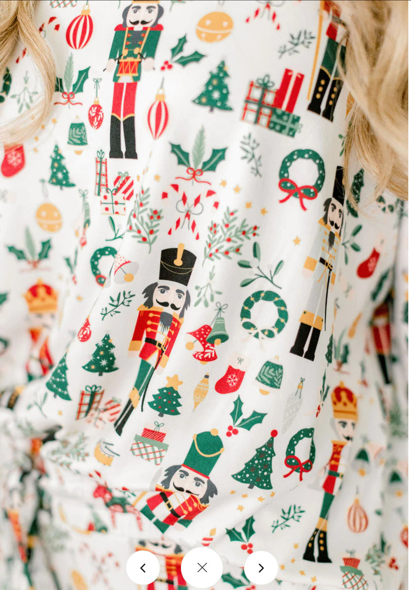 Men's Nutcracker Stocking Wreath PJ Pants Rosegate Men's Nutcracker Stocking Wreath PJ Pants Rosegate
