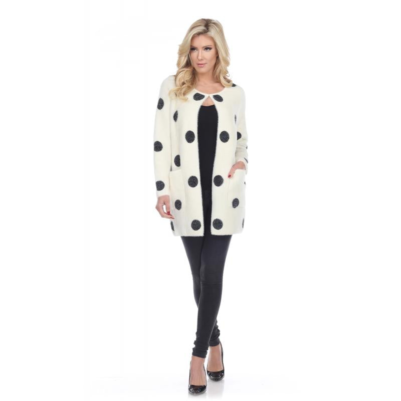 Women Polka Dot Fine Coat