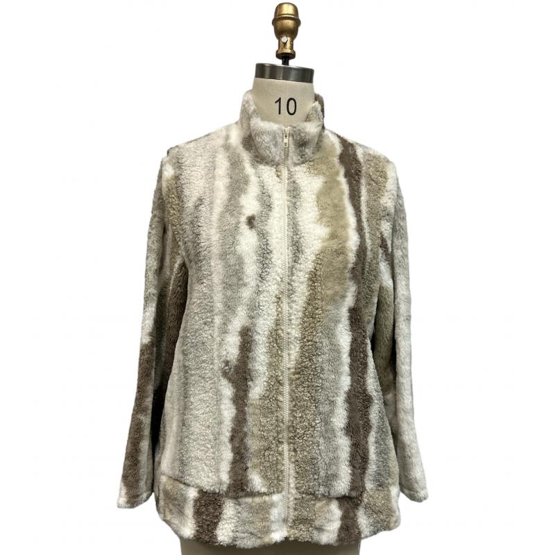 Women's Zip Up Fuzzy Jacket