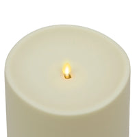 6 x 14 Inch Ivory Outdoor Pillar Luminara Candle Remote Ready