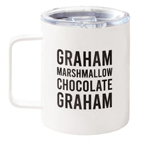 S'mores Stainless Steel Mugs - Graham Marshmallow