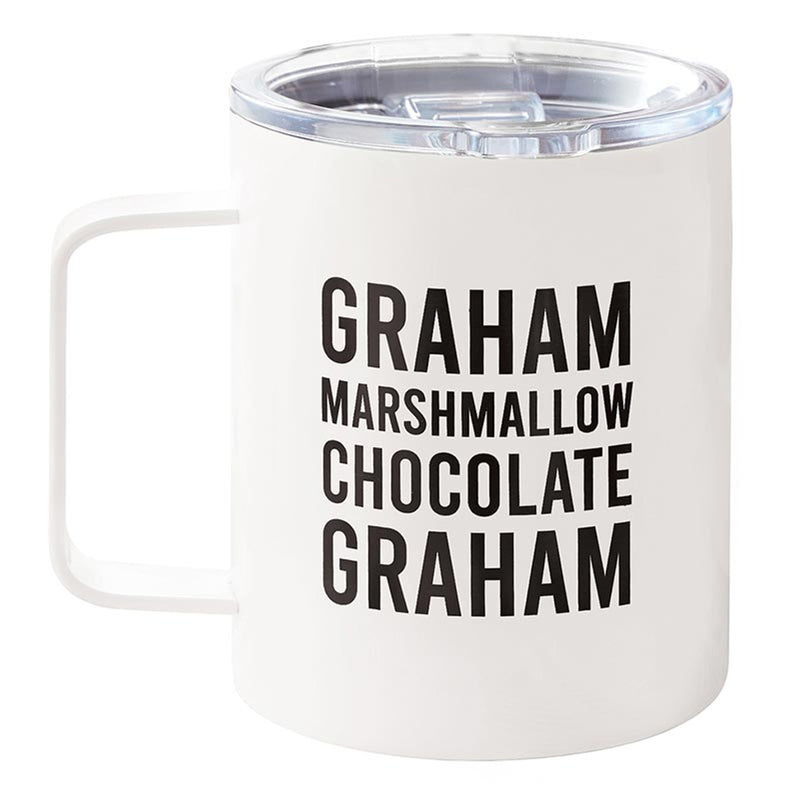 S'mores Stainless Steel Mugs - Graham Marshmallow