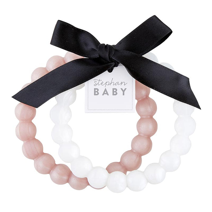 SILICONE TEETHER - PEARL BRACELETS - SET OF 2