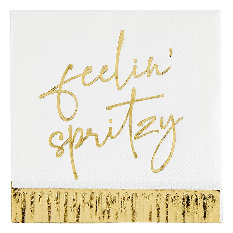 Cocktail Napkin with Fringe - Feelin' Spritzy