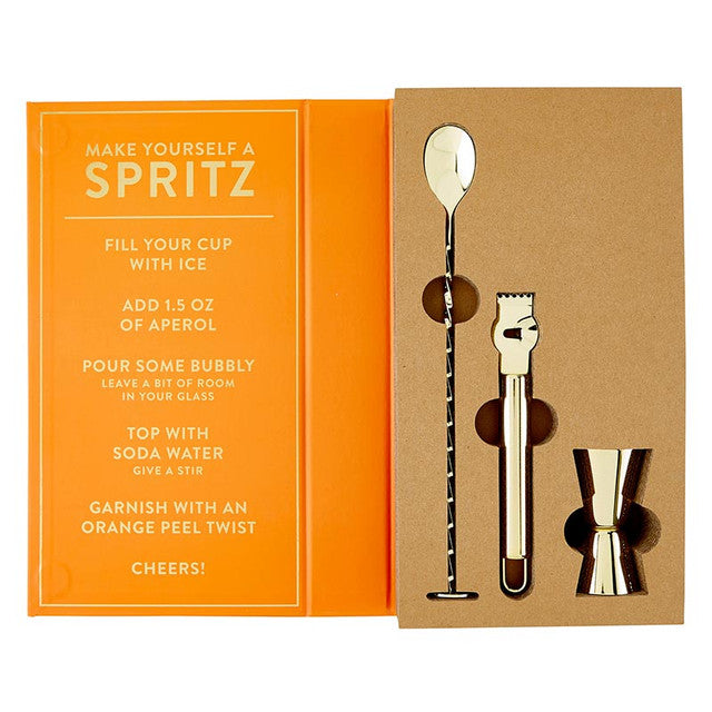 Barware Book Box - It's an Aperol Spritz Kind of Day