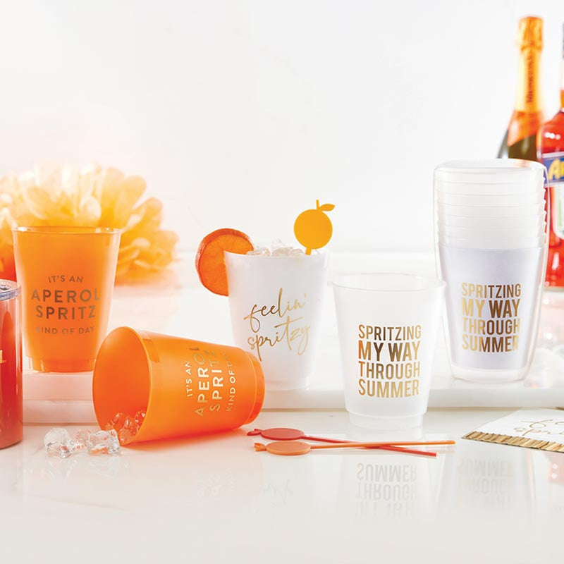 Gold Foil Frost Cup - Feelin' Spritzy - Set of 8