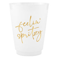 Gold Foil Frost Cup - Feelin' Spritzy - Set of 8