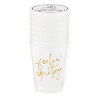 Gold Foil Frost Cup - Feelin' Spritzy - Set of 8