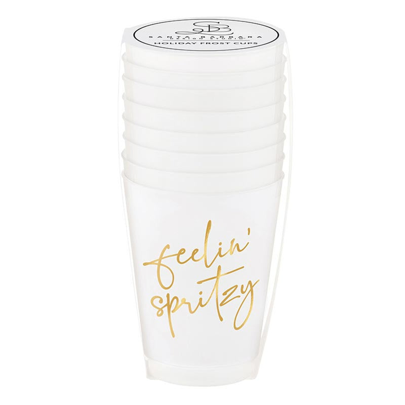 Gold Foil Frost Cup - Feelin' Spritzy - Set of 8