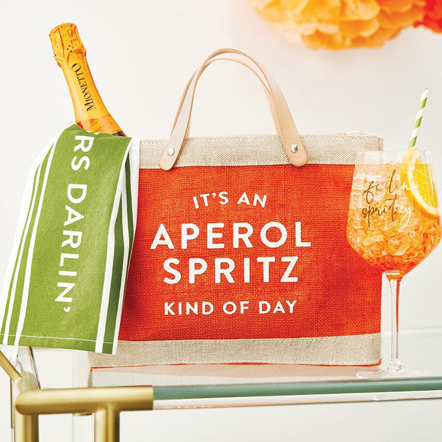 Mini Market Tote - Aperol Spritz