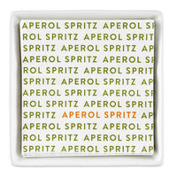 Ceramic Napkin Tray + Napkins - Aperol Spritz