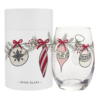 Stemless Wine Glass - Ornaments