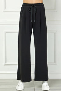 Wide-Leg Pants with Drawstring Waist