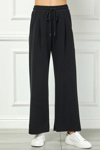 Wide-Leg Pants with Drawstring Waist