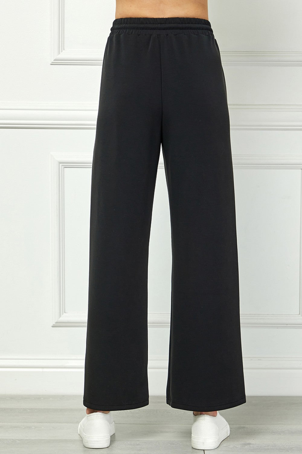 Wide-Leg Pants with Drawstring Waist