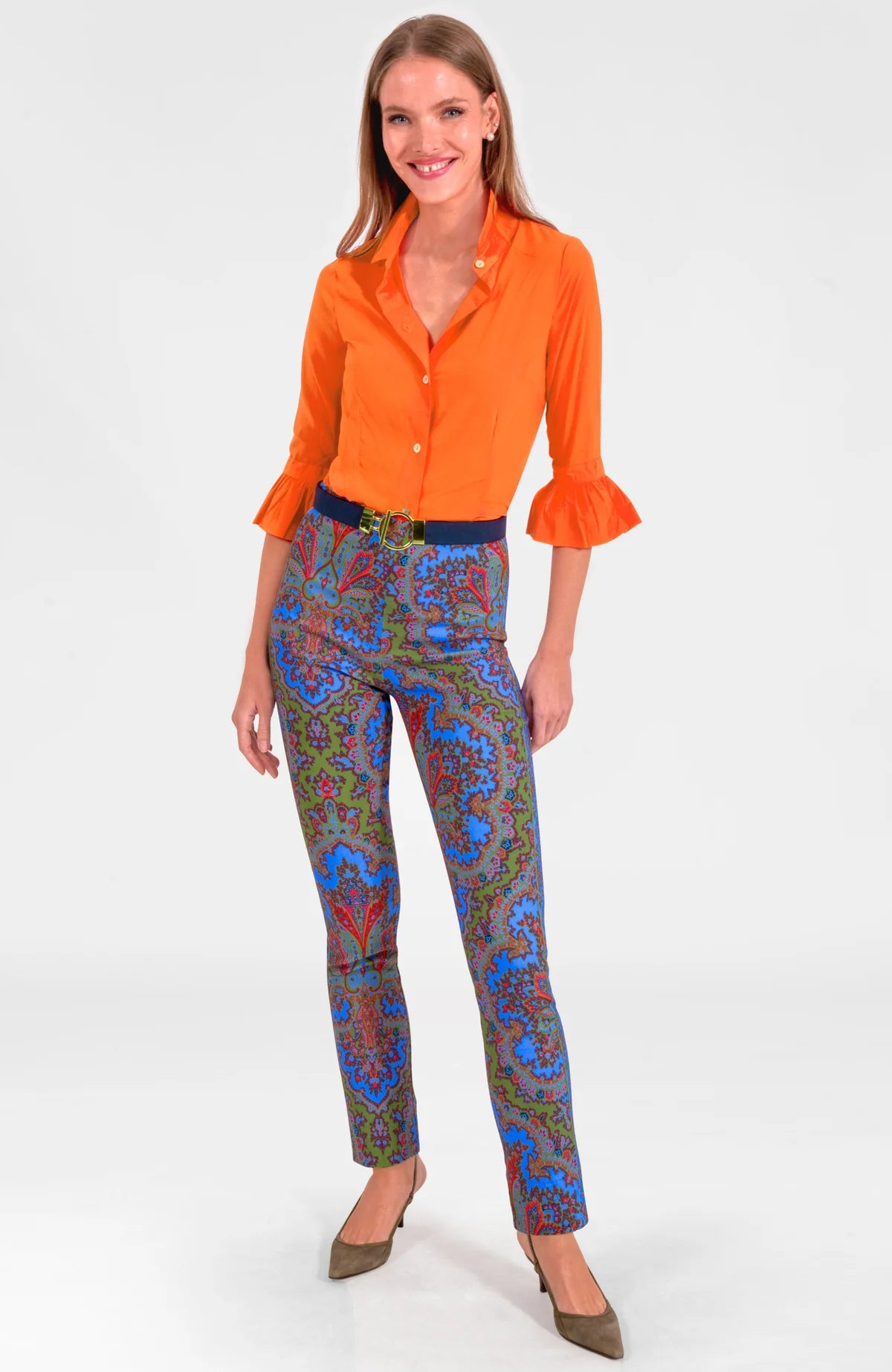 Gripeless Pull On Pants - Passion Paisley