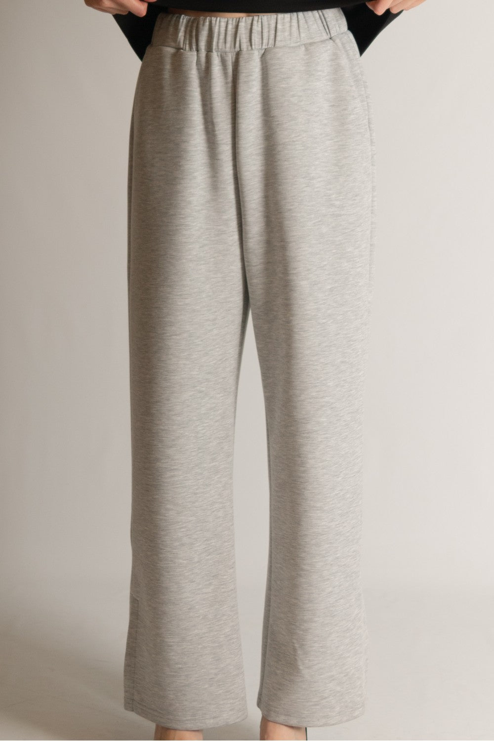 Butter Modal Wide Leg Pants w/ Bottom Slit