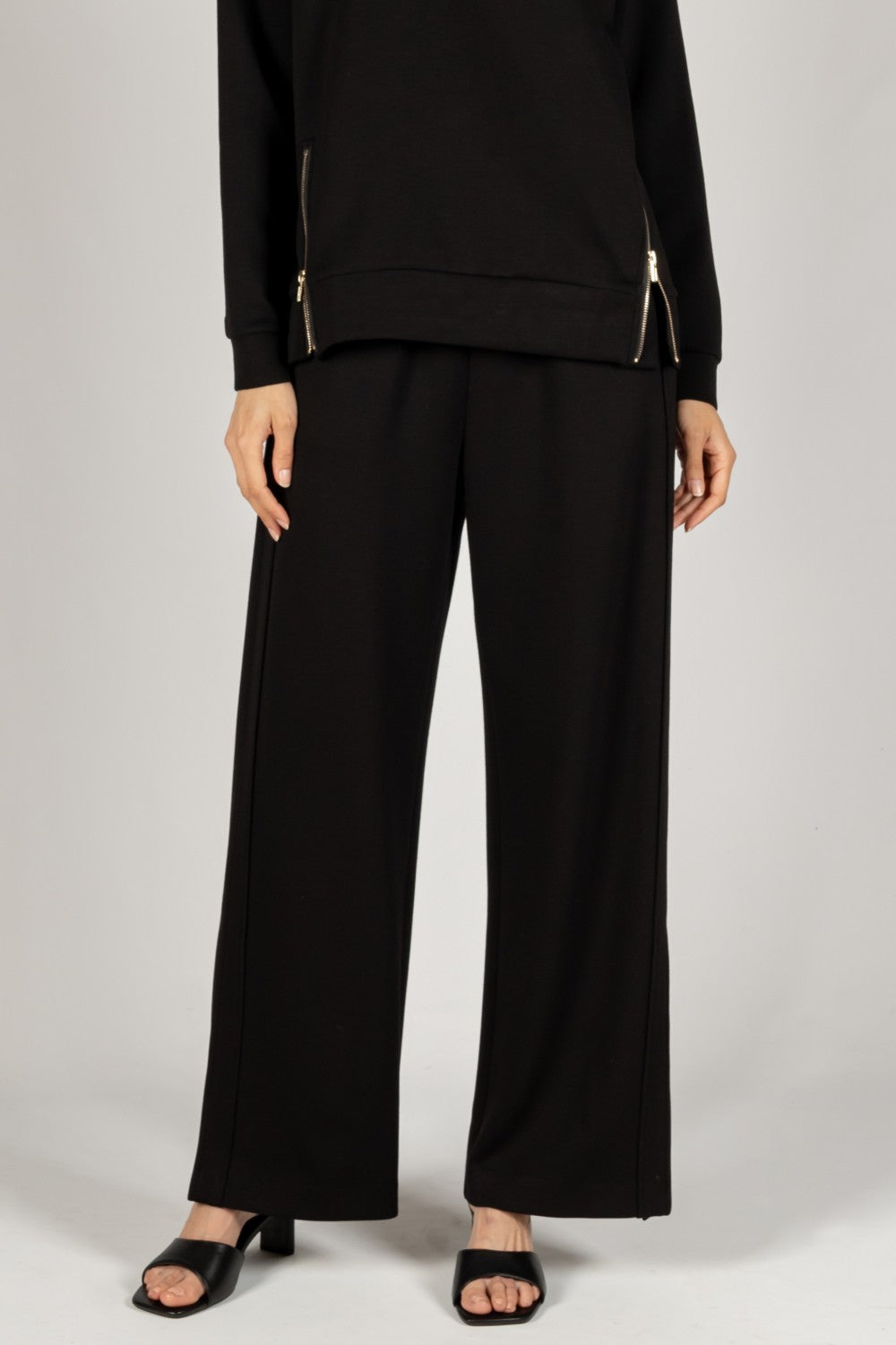 P. CILL Butter Modal Side Binding Wide Leg Pants