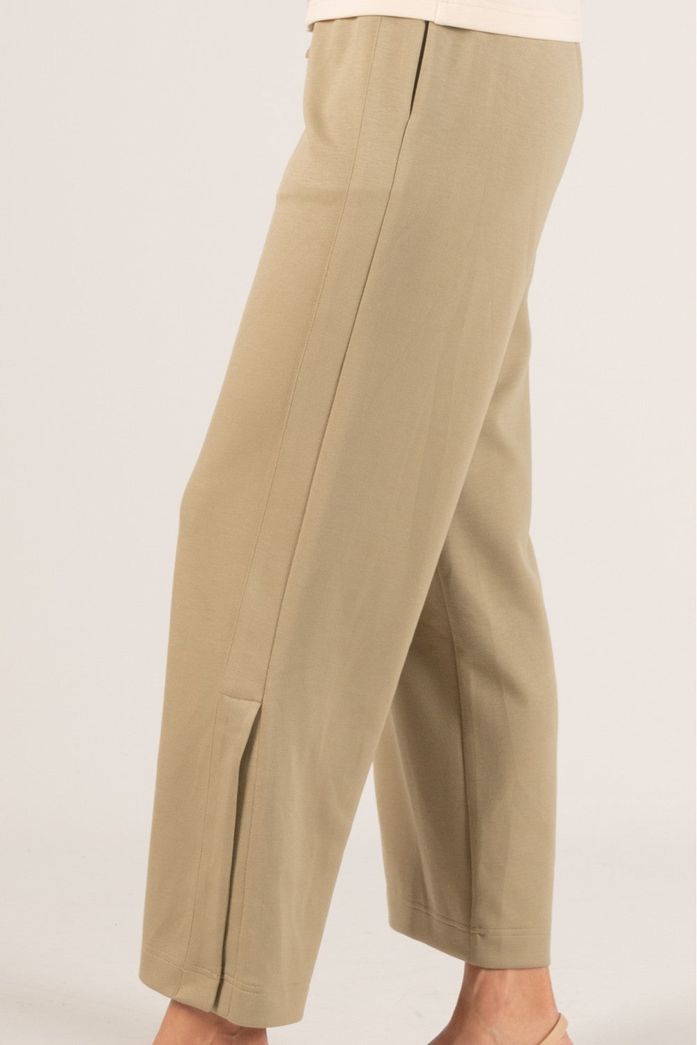 P. CILL Butter Modal Side Binding Wide Leg Pants