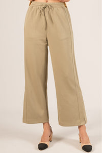 P. CILL Butter Modal Side Binding Wide Leg Pants