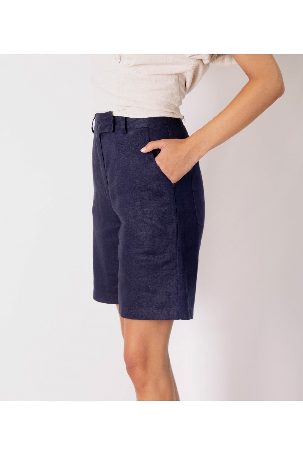 Linen Bermuda Shorts