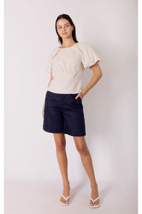 Linen Bermuda Shorts