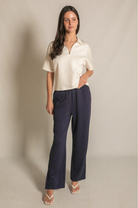 Butter Modal Wide Leg Pants W/Slits