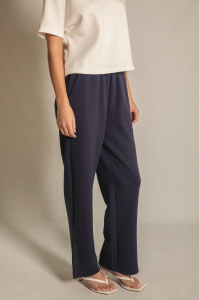 Butter Modal Wide Leg Pants W/Slits