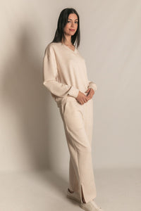 Butter Modal Wide Leg Pants W/Slits