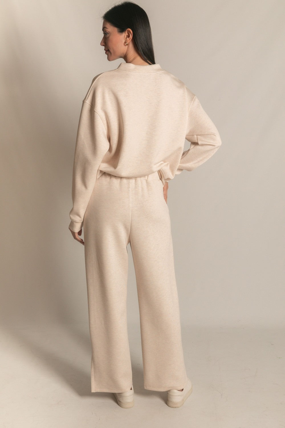 Butter Modal Wide Leg Pants W/Slits