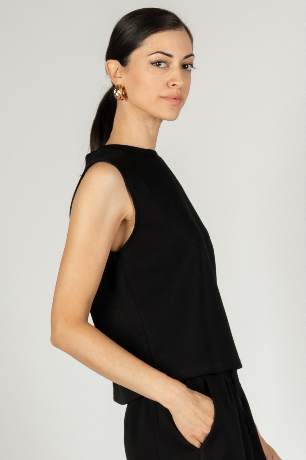 Butter Modal Round Neck Sleeveless Top
