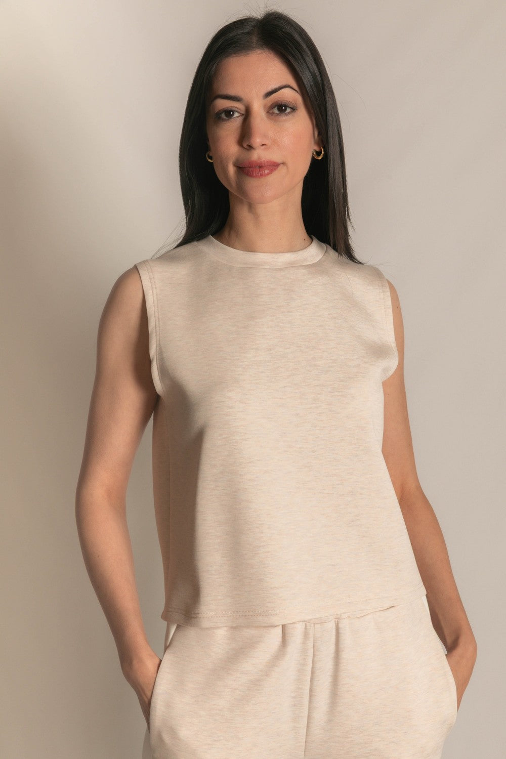 Butter Modal Round Neck Sleeveless Top