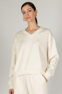 Scuba V-Neck Long Sleeve Pullover