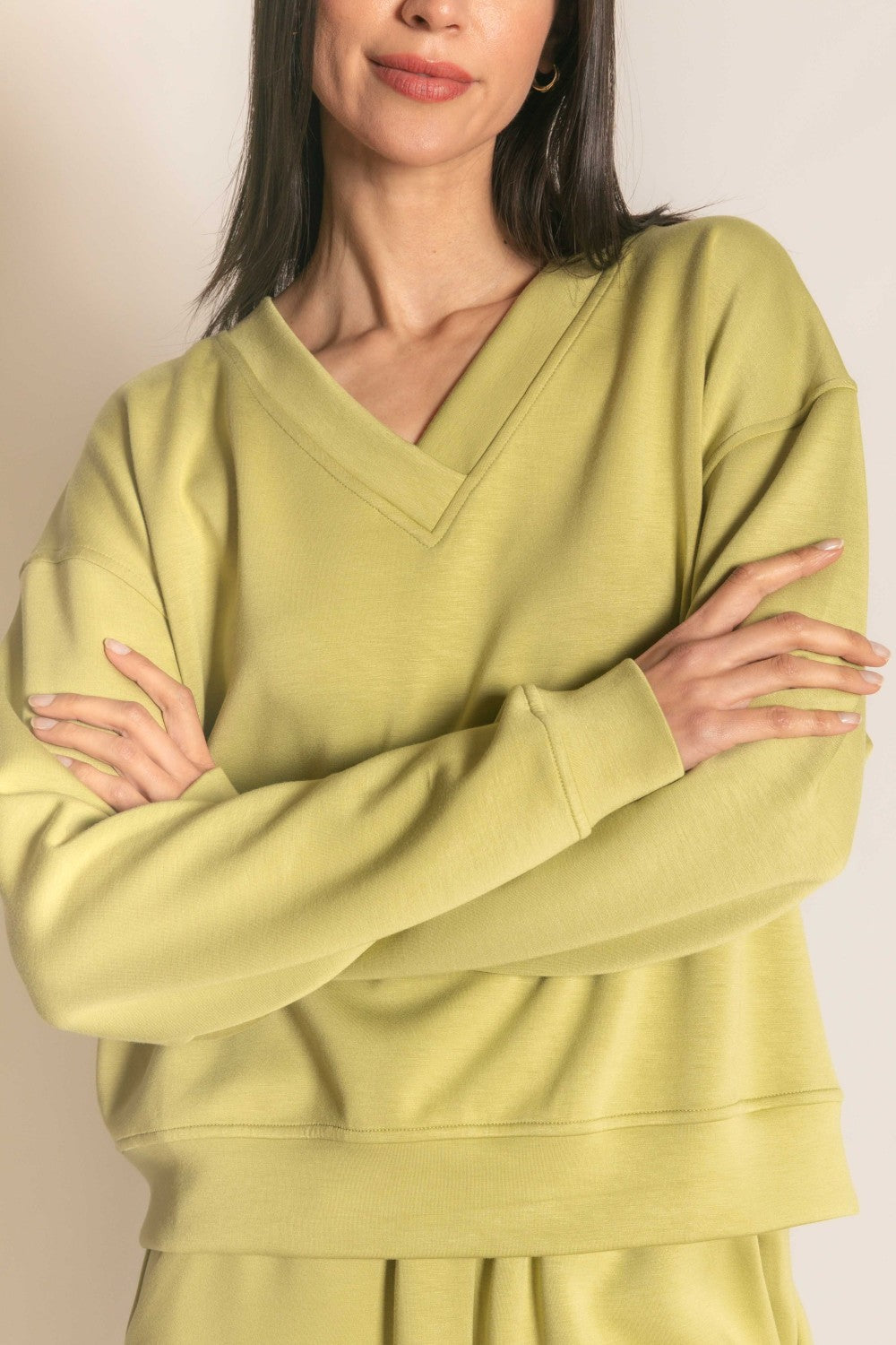 Butter Modal V-Neck Pullover Top