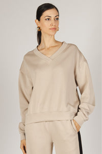 Scuba V-Neck Long Sleeve Pullover